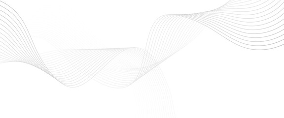 Vector technology abstract wave lines with flowing background