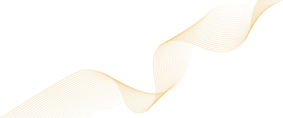 Vector abstract golden wave line technology concept lines with flowing background