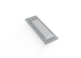 Pencil Blister Packaging Mockup for Brand Identity