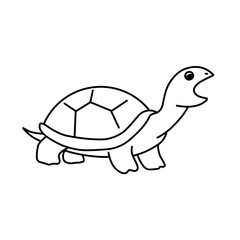 line vector turtle 