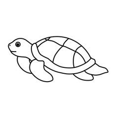 line vector turtle 