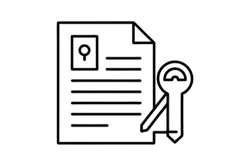 Unlock Your Career: An icon showing a resume and a key symbolizing unlocking potential and opening doors to new job opportunities.