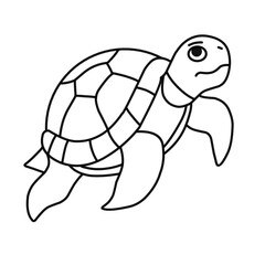 line vector turtle 