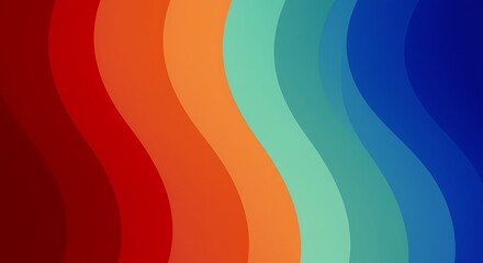 Abstract Wavy Lines Background Vibrant Color Gradient Design