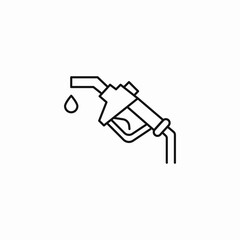 fuel pump nozzle icon sign vector