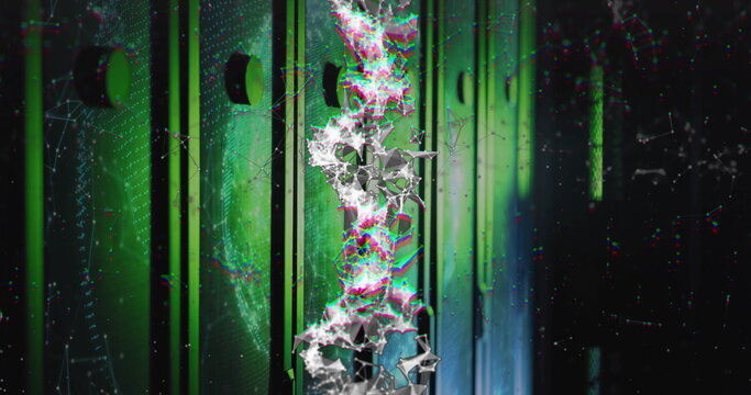 Processing scientific data, DNA strand and binary coding in image