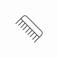 hair styling comb icon sign vector