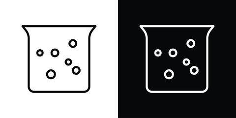 Hard Water icon in thin stroke and flat style.