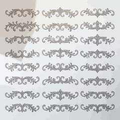 Fototapeta premium Vintage Decorative Flourishes Set