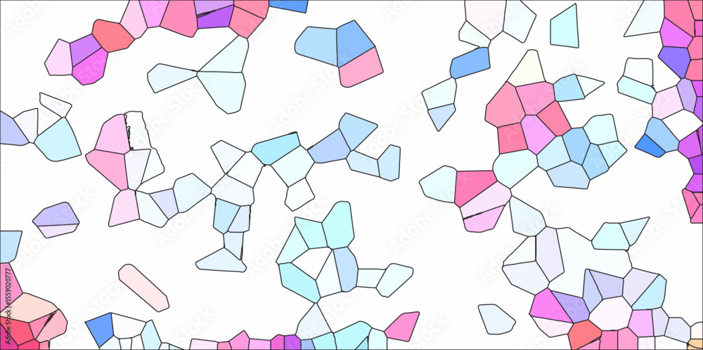 Poster light multicolor crystallize abstract background in light sweet vector illustration. black stoke col