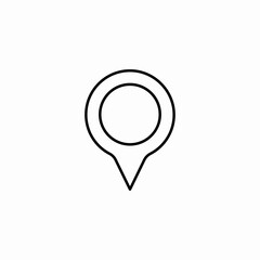 map pin marker icon sign vector
