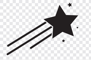 Shooting stars icons. Star trail sign Vector Illustration. Illustrator vector star modern icon design. EPS 10