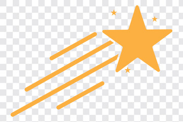 Shooting stars icons. Star trail sign Vector Illustration. Illustrator vector star modern icon design. EPS 10