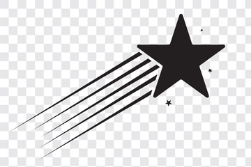 Shooting stars icons. Star trail sign Vector Illustration. Illustrator vector star modern icon design. EPS 10
