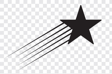Shooting stars icons. Star trail sign Vector Illustration. Illustrator vector star modern icon design. EPS 10