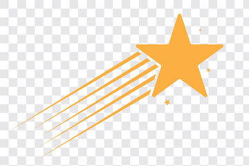 Shooting stars icons. Star trail sign Vector Illustration. Illustrator vector star modern icon design. EPS 10