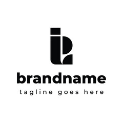 Letters IE Monogram Logo, suitable for any business with EI or IE initials