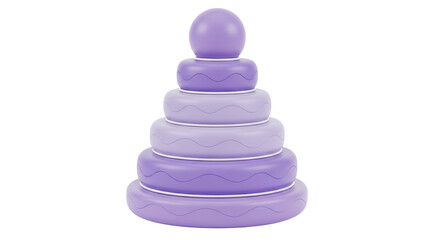 Isolated Stacking Rings Toy