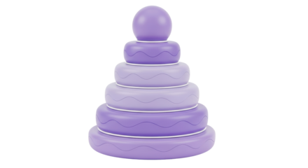 Isolated Stacking Rings Toy