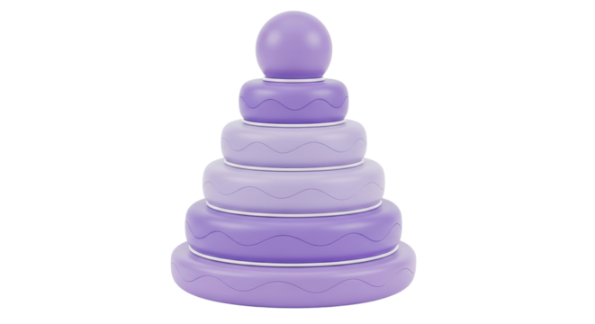 Isolated Stacking Rings Toy