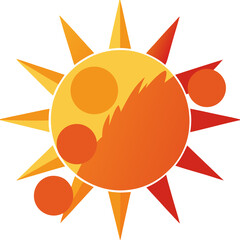 sun vector illustration