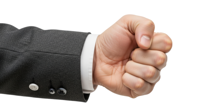 Isolated Clenched Fist