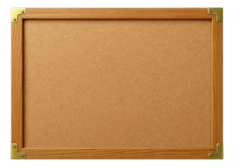 A wall-mounted cork board for pinning up art prints or photographs in a home gallery sale.