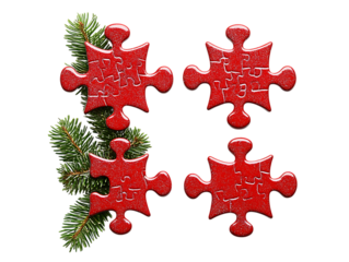 Christmas Puzzle on Transparent png