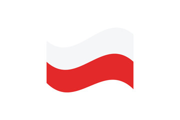 Naklejka premium poland flag vector icon element illustration