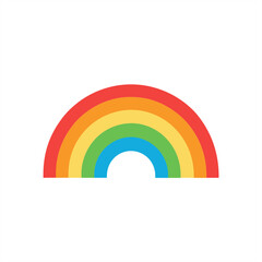 Fototapeta premium Minimalist rainbow pattern background vector on transparent background for web and graphic design