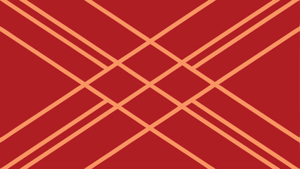Abstract geometric pattern with red and peach lines in repeating arrangement