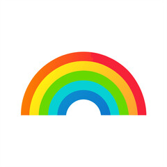 Vibrant rainbow gradient background illustration on transparent background for web and graphic design
