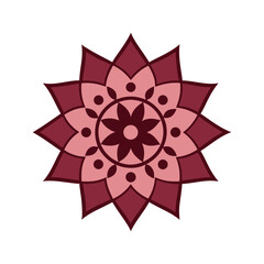 Intricate Lotus Mandala With Geometric Design