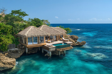 Luxurious Overwater Bungalow with Private Pool and Ocean View