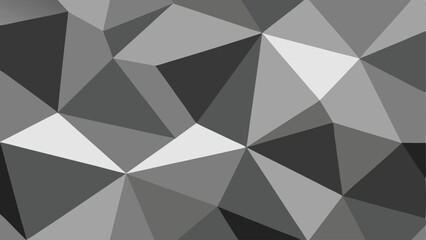 Abstract geometric polygon pattern in shades of gray for modern design projects