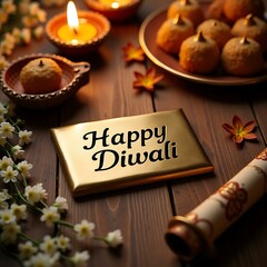 Floral Plate Diwali Setting