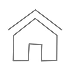 single house icon vector