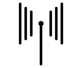 wifi future signal broadcast icon, antenna waves transmission, wireless communication symbol