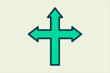 Direction icon. icon related to UI elements. suitable for web site, app, user interfaces,element, printable etc. flat line icon style. simple vector design editable