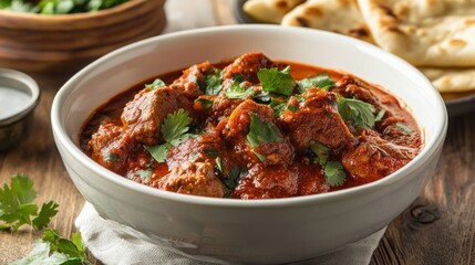 Aromatic curry in a bowl