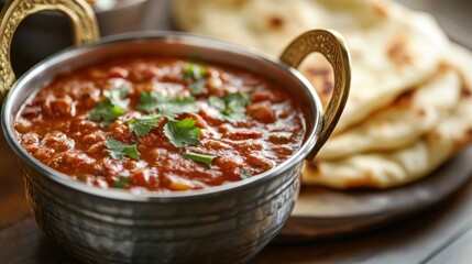 Spicy Indian Curry with Naan