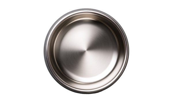 Elevate pet dining experience with this stainless steel dog bowl featuring a durable rubber bottom