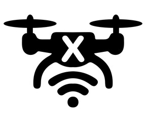 wifi icon symbol flat vector illustration of a drone symbol icon with shadow, ideal for web, business, and future technology display