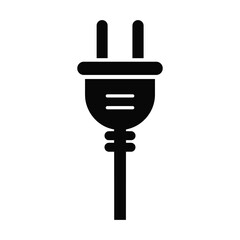 Obraz premium Electrical Plug Icon Power Connection Symbol