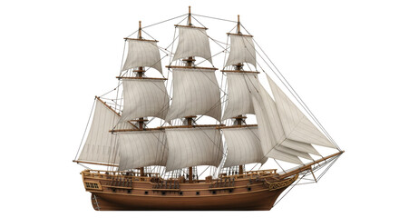 Isolated Pirate Ship