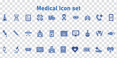 A Set of Medical and Healthcare Icons