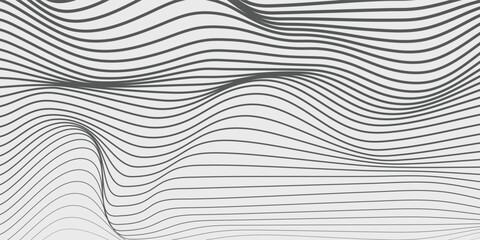 Abstract vector background with black wavy lines modern sport background