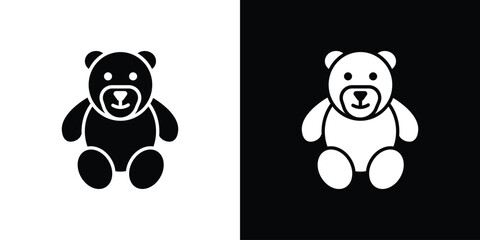 Teddy bear icon vector, Symbol, logo illustrations