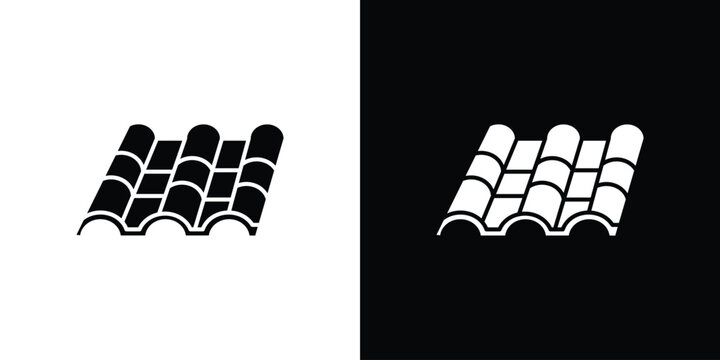 Roof tile icon vector design element vector eps 10
