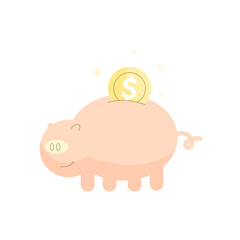 Piggy Bank Saving Money